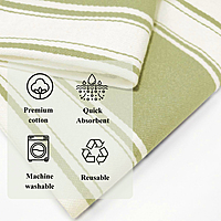 Striped Kitchen Towel Set of 2