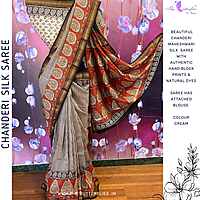 Chanderi Maheshwari Silk Saree SHPSCDS24507 Chanderi Maheshwari Silk Saree SHPSCDS24507