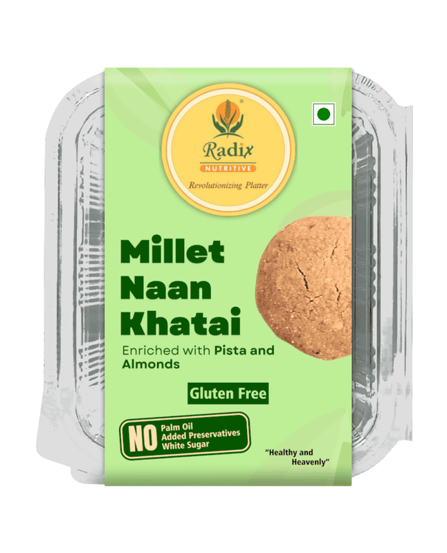 Millet Naan-Khatai - 200 g | with Cow Ghee | Gluten Free
