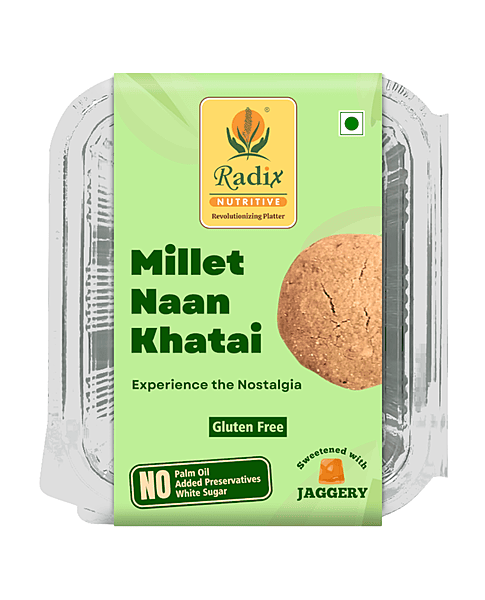 Millet Naan-Khatai - 200 g | with Cow Ghee | Gluten Free