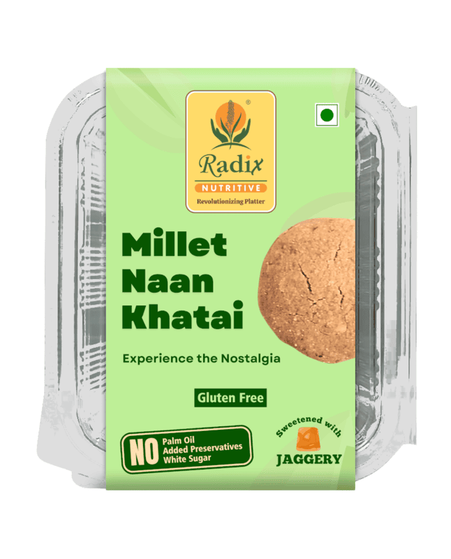 Millet Naan-Khatai - 200 g | with Cow Ghee | Gluten Free