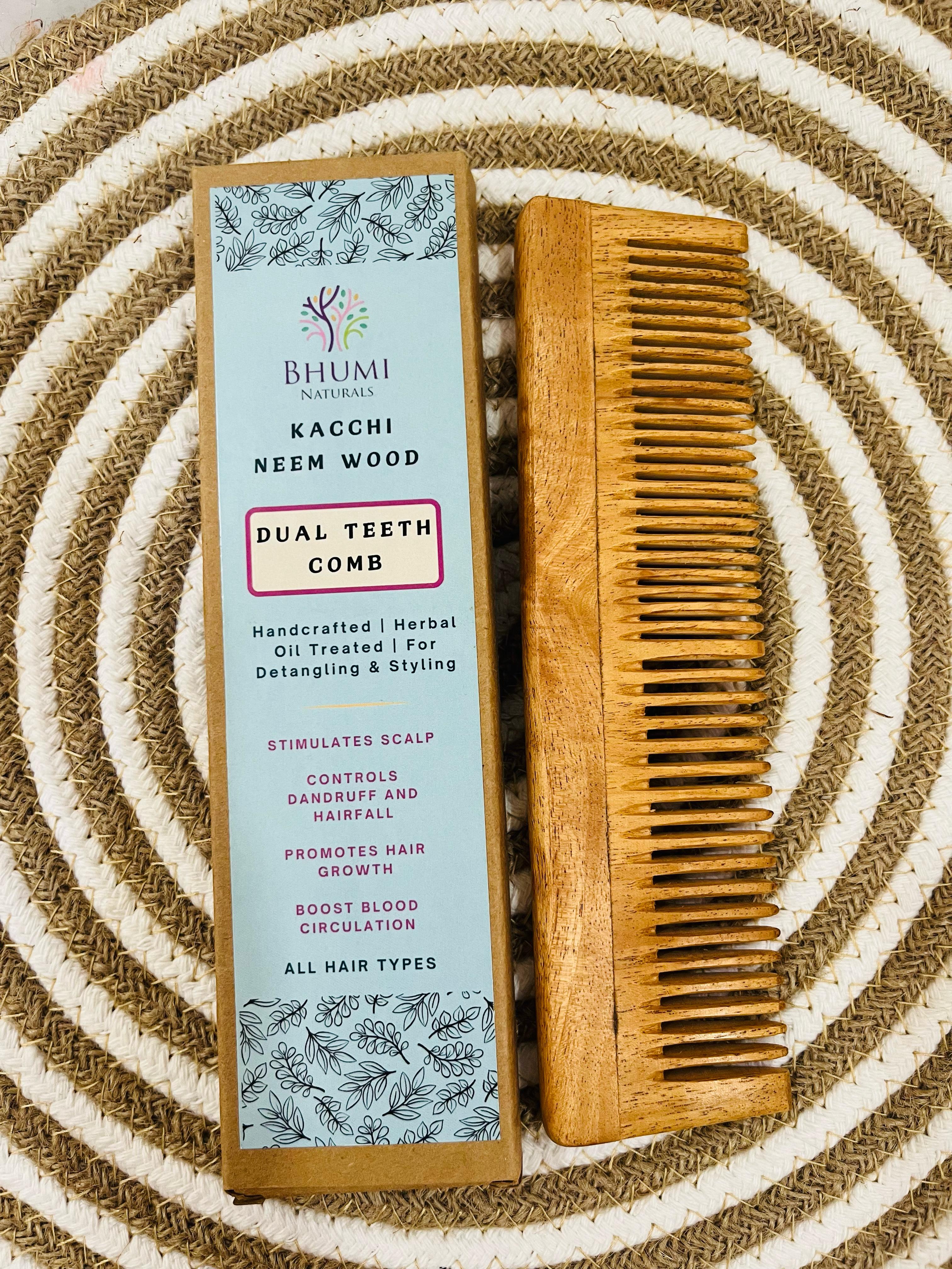 Neem - Dual Teeth Comb - Pack of 1 Neem - Dual Teeth Comb - Pack of 1
