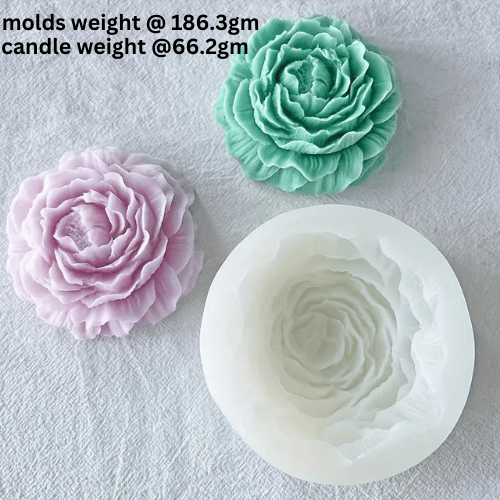 Silicon Mold Candle Peony Bloom Flower