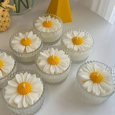 Silicon Mold Candle Daisy Flower Silicon Mold Candle Daisy Flower