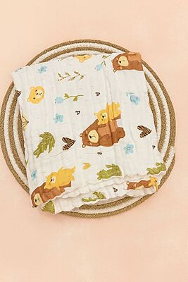 6-Layer Muslin Cotton Bath Towel – Soft & Absorbent – 100x 50cm – Assorted Designs 6-Layer Muslin Cotton Bath Towel – Soft & Absorbent – 100x 50cm – Assorted Designs