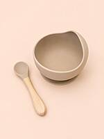 First Feed Silicone Bowl & Spoon Set – Assorted Colours First Feed Silicone Bowl & Spoon Set – Assorted Colours