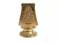 Brass Lord Murugan Temple Diya