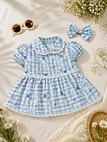 Floral Checkered Frock
