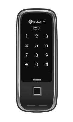 Solity Premium Digital Rim Lock With Fingerprint Password RFID Card Emergency Key