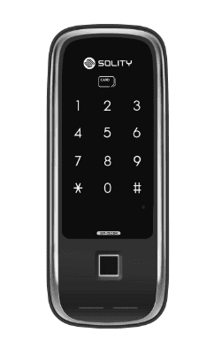 Solity Premium Digital Rim Lock With Fingerprint Password RFID Card Emergency Key