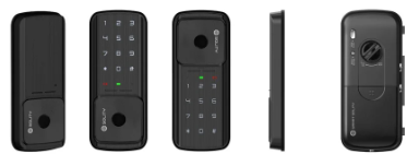 Solity Premium Digital Rim Lock(For Glass Door Only) With Fingerprint Password RFID Card Emergency Key