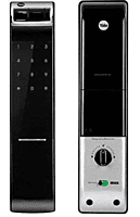 Yale (Roller Latch) Smart Lock Black  Without Handle