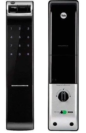 Yale (Roller Latch) Smart Lock Black  Without Handle