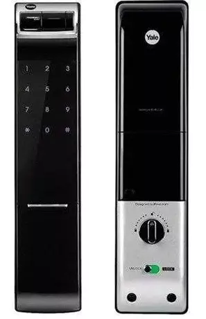 Yale (Roller Latch) Smart Lock Black  Without Handle