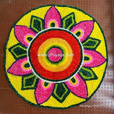 Rangoli Mat - 3D005 - 3 feet