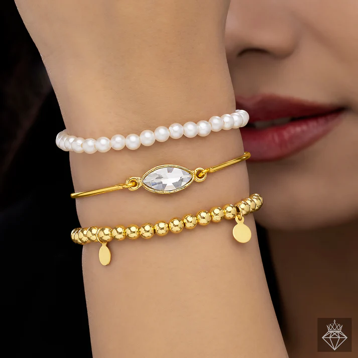 Anti-Tarnish Triple Layer Bracelet