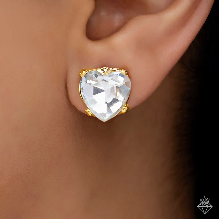 Anti-Tarnish Solitaire Necklace Set With Earrings