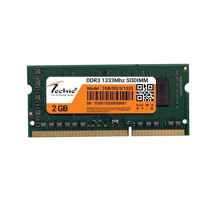 Techie 2GB DDR3 1333MHz Laptop RAM Stick - Enhance your laptop's performance with this reliable memory upgrade. Ideal for multitasking and smooth operation. Compatible with various models.