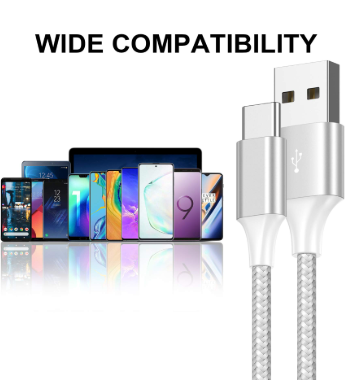 Champion 2in1 USB(A) To Type C Cable Nylon Braided, Fast Charge and Sync Compatible with Samsung S20/S10/S9, Note10/9, Xiaomi Mi A3/A2, Huawei P30/P20/Mate20, LG G7 (1.2m) Champion 2in1 USB(A) To Type C Cable Nylon Braided, Fast Charge and Sync Compatible with Samsung S20/S10/S9, Note10/9, Xiaomi Mi A3/A2, Huawei P30/P20/Mate20, LG G7 (1.2m)