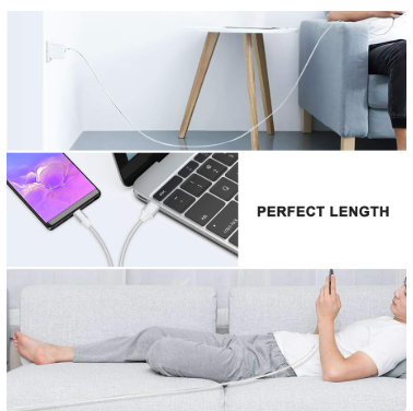 Champion 2in1 USB(A) To Type C Cable Nylon Braided, Fast Charge and Sync Compatible with Samsung S20/S10/S9, Note10/9, Xiaomi Mi A3/A2, Huawei P30/P20/Mate20, LG G7 (1.2m) Champion 2in1 USB(A) To Type C Cable Nylon Braided, Fast Charge and Sync Compatible with Samsung S20/S10/S9, Note10/9, Xiaomi Mi A3/A2, Huawei P30/P20/Mate20, LG G7 (1.2m)