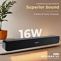 Musi Bar 7 LSB-615 16W Portable Bluetooth Soundbar – Dynamic Drivers