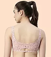 Enamor Low Impact Women's Cotton Everyday Sports Bra - All Day Comfort, Non Padded, Wirefree, High Coverage - SB06(PRINTS)