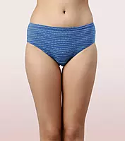 Enamor Cotton, All Day Comfort, Hipster Panty- Breathable, Antimicrobial with Stain release, Inner Elastic, Full Coverage - CH03 (3PCS)(Multicolorprint)
