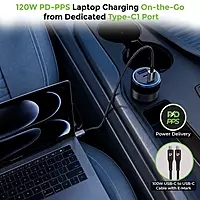Ultraprolink UM1276 MACH 130 GaN 3 130W Car Charger with Cable