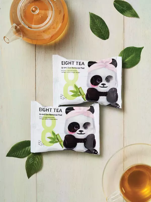 B.O.M - EIGHT TEA Lip and Eye Remover Pad