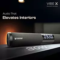 Vibex LOX-006 30W RMS Bluetooth Soundbar – LED Display | Clock | RGB Lights