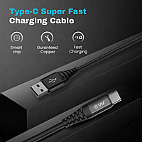 EVM SFC-03 USB A to USB C Cable  - Black
