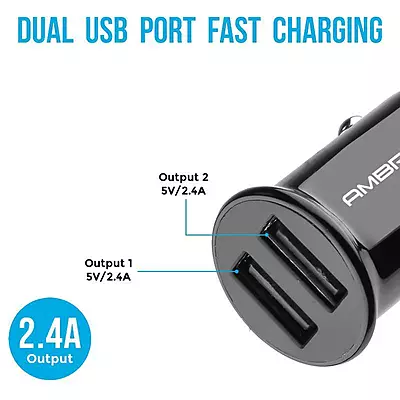 CAR CHARGER AMBRANE ACC-56 BLACK WOC