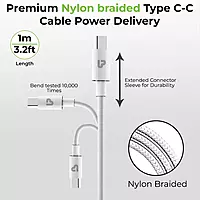 UltraProlink UL1228WHT-0100 - USB C to C Cable Zap+65