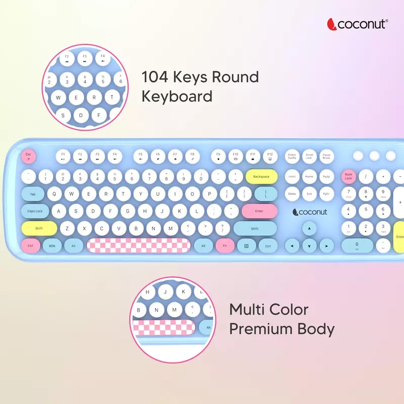 COCONUT WIRELESS KB &MOUSE COMBO