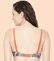 Enamor Vanish Curve Neckline With Lift Cup Women's Everyday Printed T-Shirt Bra - Padded, Wirefree, High-Coverage - F065
