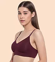 Enamor Ultra-Smoothing Women's Cotton Everyday T-Shirt Bra - No-Pinch, Hidden Lift, Non Padded, Wirefree, High Coverage - A027