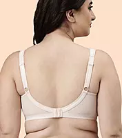 Enamor Hidden X-Frame and Smoothening Full Support Everyday Bra - Jiggle control, Non Padded, Wirefree, Full Coverage - FB12