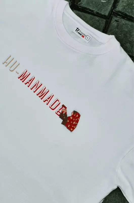HU-MANMADE KANTHA T-SHIRT