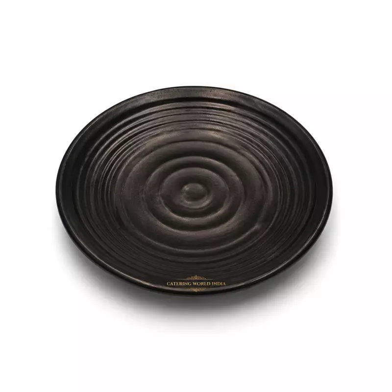 MELAMINE QUATER PLATE BLK