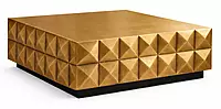 Ajman Brass Foiled Coffee Table