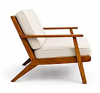 Winton Solidwood Upholstered Two Seater Bench