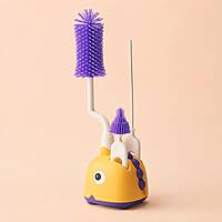 Silicone Baby Bottle Cleaning Brush Kit with Storage Holder Silicone Baby Bottle Cleaning Brush Kit with Storage Holder