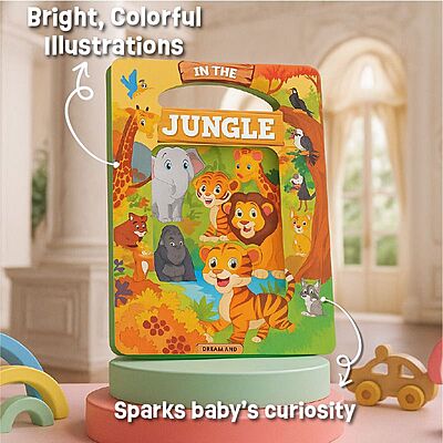 In the Jungle- Window Cut Board Book