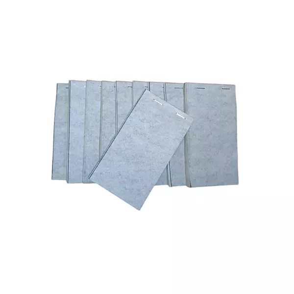 Pack of 10 76mm x 140mm Plain White Duplicate with Carbon Service Pads (PAD15)