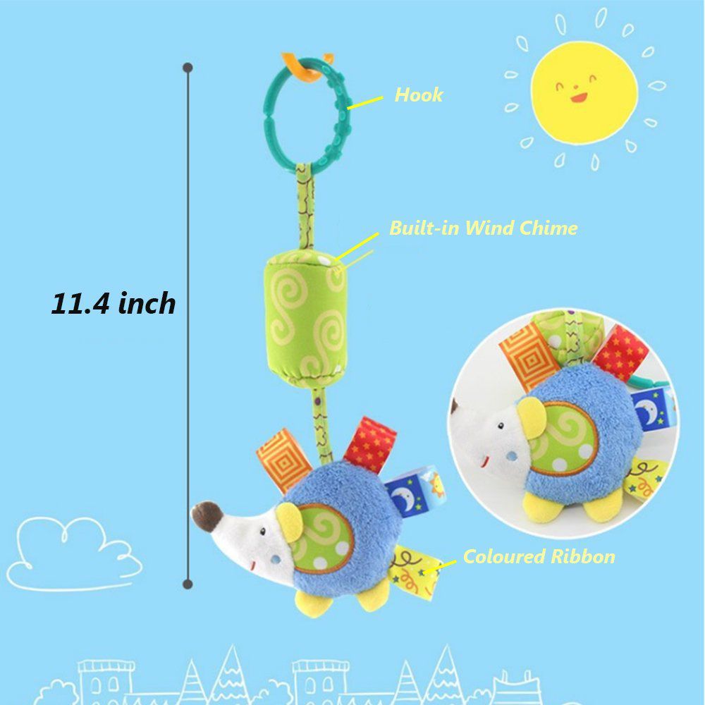 Happy Hedgehog Multi-Sensory Hanging Toy & Rattle