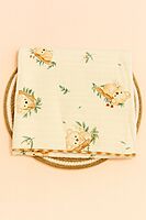 2-Layer Muslin Baby Blanket – 85x85 cm - Red Blossom Comforter