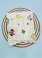 6-Layer Muslin Cotton Bath Towel – Soft & Absorbent – 100x 50cm – Assorted Designs