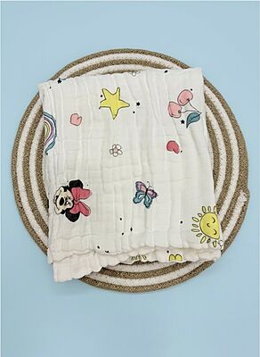 6-Layer Muslin Cotton Bath Towel – Soft & Absorbent – 100x 50cm – Assorted Designs 6-Layer Muslin Cotton Bath Towel – Soft & Absorbent – 100x 50cm – Assorted Designs