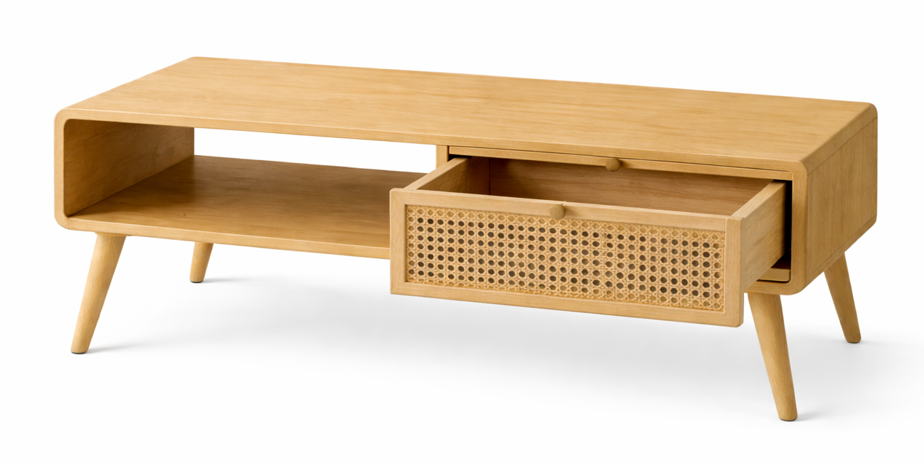 Cliffside Cane Coffee Table