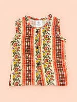 Thalir - Muslin Printed Sleeveless Jabla - Assorted Prints Thalir - Muslin Printed Sleeveless Jabla - Assorted Prints